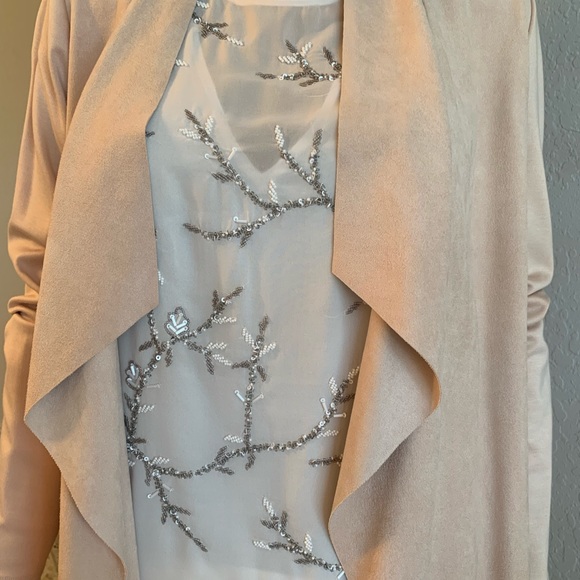 Chico’s Drape Jacket (Size 0) Frosted Petal Color - Picture 13 of 13